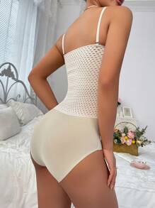2pcs Women Front Snap Closure Camisole Shapewear Tops - Apricot - View 4