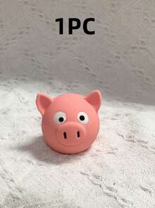 1pc Pig Design Pet Sound Toy For Dog And Cat For Interaction - Pink - View 3