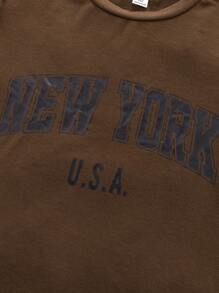 SHEIN 3pcs/Set Teen Boy Casual Short Sleeve T-Shirt, Street Punk Rock School Style For Outings, Parties, Music Festivals, Suitable For Spring/Summer, Dark Grey, White, Coffee - Multicolor - View 6