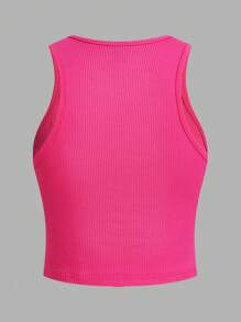 SHEIN Essnce Sommer 2025 Mode Trio: 3er Pack Damen Rippstrick Träger Tops mit Herzprint | Schlanke Passform Tanks in Schwarz/Pink/Weiß | Lässiges Sommer Essentials Bundle - Verschiedenfarbig - Übersicht 8