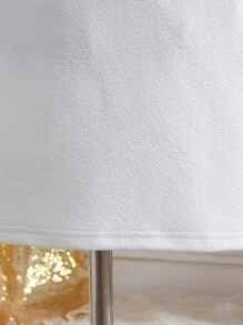 Tween Girls' Solid Color Ruffle Ruffle Hem Maxi Dress, Ivory White Tone, Showcasing Elegant Bohemian Style, Suitable For Various Occasions - White - View 4