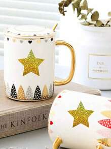 500 miếng/bộ Miếng dán Graffiti hình ngôi sao năm cánh bằng cát mịn bằng laser, giấy tự dính chống thấm nước, dùng để gói quà - Vàng - Xem 4