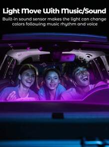 Teckwe 适合生日派对、聚会、夜间氛围的 USB 装饰灯 - 黑色 - 查看 2