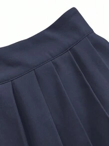 Sweetra Women's Elegant Luxury Style Decorated Button Cardigan Vest + Pleated Mini Skirt 2 Pieces Suit Set For Party Y2K Outfit  - Baby Blue - View 8