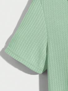 Manfinity Homme Men's Solid Color Short Sleeve Casual & Work Polo Shirt