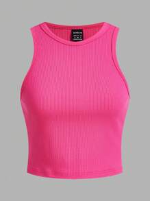 SHEIN Essnce Sommer 2025 Mode Trio: 3er Pack Damen Rippstrick Träger Tops mit Herzprint | Schlanke Passform Tanks in Schwarz/Pink/Weiß | Lässiges Sommer Essentials Bundle - Verschiedenfarbig - Übersicht 7