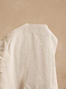 Poéselle Camiseta sin mangas casual con botones delanteros y decoración metálica para mujer