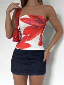 Calvaya Elegante bandeautop met bloemenprint voor dames
