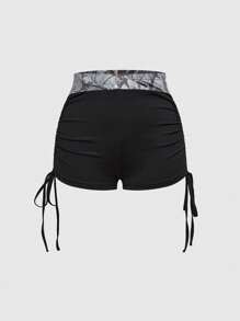 ROMWE 女士高腰性感热裤短裤