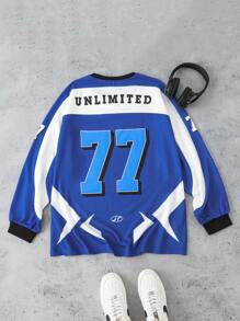 Manfinity Dauomo Men's Minimalist Style Pullover Sweatshirt, Suitable For Summer - Blue - View 2