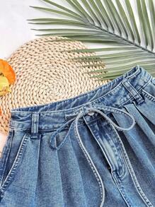 Soleia 女士休闲牛仔短裤，简约风格，适合日常穿着