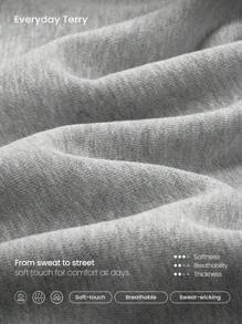 GLOWMODE 柔软亲肤超大版型全拉链连帽衫，带袋鼠口袋拇指孔，日常休闲装