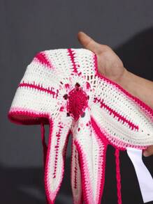 Slaydiva Ensemble top ras-du-cou à dos ouvert et short fleuri pour femmes grande taille - Multicolore - Voir 11