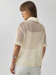 Wildy Camisetas de mujer, conjuntos de fiesta rave, vestimenta occidental para mujeres, conjuntos de fiesta rave occidentales para mujeres - Albaricoque - Ver 5