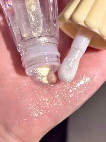 SHEGLAM Jelly Wow Hydrating Lip Oil-Strike Gold Glitter Moisturizing Lip Gloss High-Shine Glossy Glow Non-Sticky Lip Care Hydrating Sleep Mask Lip Makeup Brand Beauty Makeup Face Paint Cosmetic For Women Girls Perfect For Winter Ideal For Y2K Fancy Fashion Suitable For Birthday Christmas Gift Party Ready Best Color