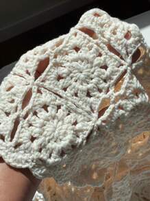 Comfortcana Women's Summer Boho Western Cowgirl Style Solid Color Simple Stylish Sweater Vest Summer For Women,Summer - Beige - View 9