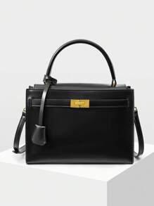 MOTF PREMIUM PU LEATHER COMMUTE HANDBAG - Black - View 2