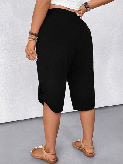 Elenzga Short bermuda décontracté femme avec cordon de serrage à la taille, amincissant et polyvalent