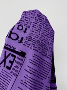 SHEIN LUNE Áo sơ mi bó sát in hình báo thời trang nữ - Màu tím - Xem 9