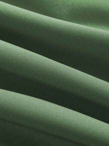 SHEIN MOOSTA 大码休闲拼色二合一抽绳 A 字长裙超长款女装