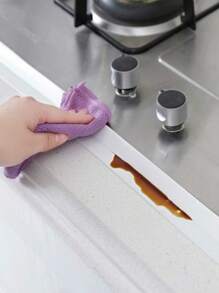 SHEIN 1pc PVC Sealing Strip For Bathroom Kitchen Accessories,Shower Bath Sealing Strip Tape Caulk Strip Self Adhesive Waterproof Wall Sticker Sink Edge Tape