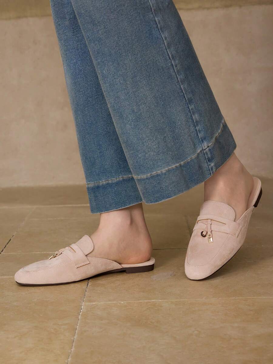 MOTF PREMIUM WOMEN'S SIMPLE & COMFORTABLE FLAT SHOES FOR CHRISTMAS - Baby Pink - View 2