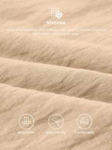 SOLERSUN Summer Beach Vacation Style Puff-Sleeved Ruffled Strapless Crop Top & Wide Leg Pants Set For Summer,Ladies Casual Ruffle Hem,Shirred Short Sleeve Regular Fit Khaki Viscose Puff Sleeve Pants Women Two-Piece Outfits,Spring/Fall,Casual Daily Wear