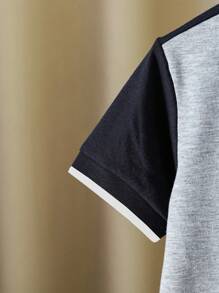 男童学院风撞色短袖 Polo 衫