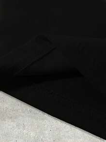 Men's Character Print Round Neck Short Sleeve Casual T-Shirt - Black - View 4