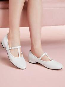 CUCCOO DOLLMOD Women's Casual Versatile Simple Flat Loafers - White - View 5