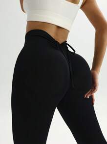 SHEIN Sport Studio Women's Yoga Sport Shirted High Waist Sport Leggings Women Fitness Clothing