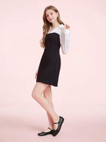 CUCCOO DOLLMOD Women Cute Flat Dance Shoes For Students - Black - View 5