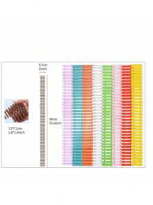 1 件 35 英寸微型仙女花园栅栏，装饰性白色木制尖头栅栏，迷你木制花园栅栏，适用于工艺品、DIY 模型项目、玩具屋、花盆 - 彩色 - 查看 7