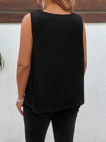 Reflora Plus Size Women's Rhinestone Flower Decorated Mesh Patchwork Camisole Women's Casual Tops, Women's Elegant Tops, Tops Women's Tops, Bandeau, Women's Tank Tops, Beach, Business Casual Ladies, Women's Bandeau, Elegant