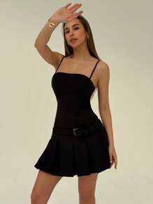 Aloruh Damen Kurzes Einfarbiges Freizeitkleid, Geeignet Für Den Sommer Sommer Sommeroutfits Sommerkleidung Brunch-Outfits Für Damen Kleidung Konzert-Outfit Damen Rave-Outfits Festival Country-Konzert-Outfit Ibiza-Outfits Nashville-Outfits Westernkleidung Damen Western Streetwear Gyaru