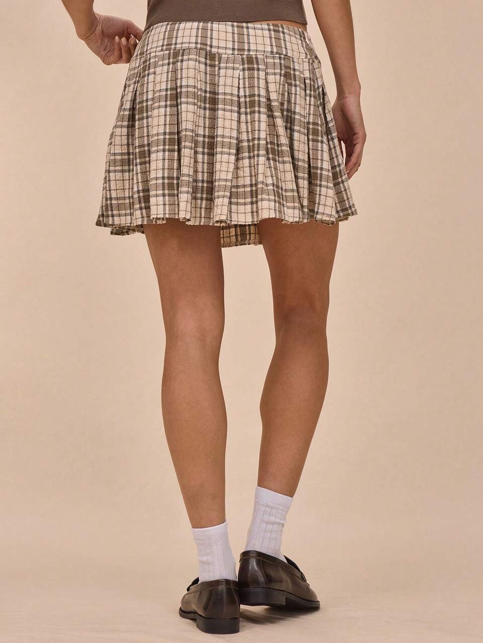 Saia Mini Pregueada de Cintura Média, Estilo Verão Anos 90 Y2K, Streetwear, Férias, Feriado, Festival