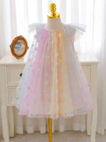 SHEIN Glamorique Kids Young Girls Dresses,Easter - Multicolor - View 1