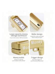 Raining Money Banknote Gun 100pcs Toy Money Fashion Party Outdoor Games Fun Funny Gift - Multicolor - View 3
