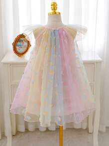SHEIN Glamorique Kids Young Girls Dresses,Easter - Multicolor - View 2