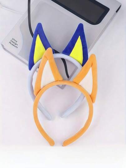 SHEIN 1Pc 13*20.5Cm Cat Ears/Dogs Ears Headband, Cute Birthday Party Hairband Hairpin Headband Hair Accessories, Suitable For Birthday Party Wedding Gifts