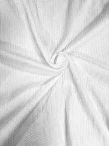 SHEIN EZwear Women Floral Lace Bandeau Top - White - View 4