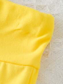 SHEIN 3pcs Young Girl Basic Solid Color High Waist Flared Pants Set, Casual - Multicolor - View 3