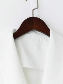 SHEIN Clasi Conjunto traje de chaleco de doble botonadura unicolor y falda plisada para mujer
