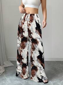 Modelyn 女士简约时尚休闲日常长裤 - 彩色 - 查看 2