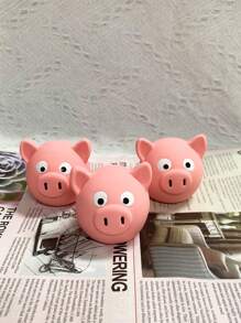 1pc Pig Design Pet Sound Toy For Dog And Cat For Interaction - Pink - View 4