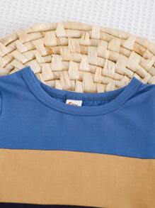 Cozy Pixies 2-teiliges Set bestehend aus besticktem Strick Baby Jungen Pulli mit rundem Ausschnitt und kurzen Ärmeln sowie Shorts mit Gummibund
