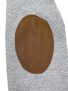 Manfinity Homme Men's Color Block Drawstring Hooded Sweatshirt And Sweatpants Set Sets For Men Men Hoodie - Light Grey - View 5