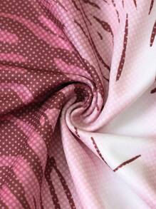 SHEIN EZwear 女士时尚修身短款上衣，适合辣妹 - 粉色 - 查看 6