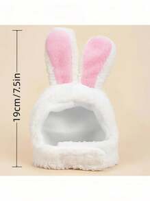 PETSIN 1 pièce Serre-tête de lapin de Pâques, costume de chaton, chapeau mignon d'oreilles de lapin avec design de Pâques - convient aux chiens et chats. Fabriqué en polyester doux. Idéal pour les séances photo et les cadeaux de Pâques, costume d'oreilles de lapin pour animaux de compagnie, serre-tête décoratif doux, chaud et confortable pour animaux de compagnie