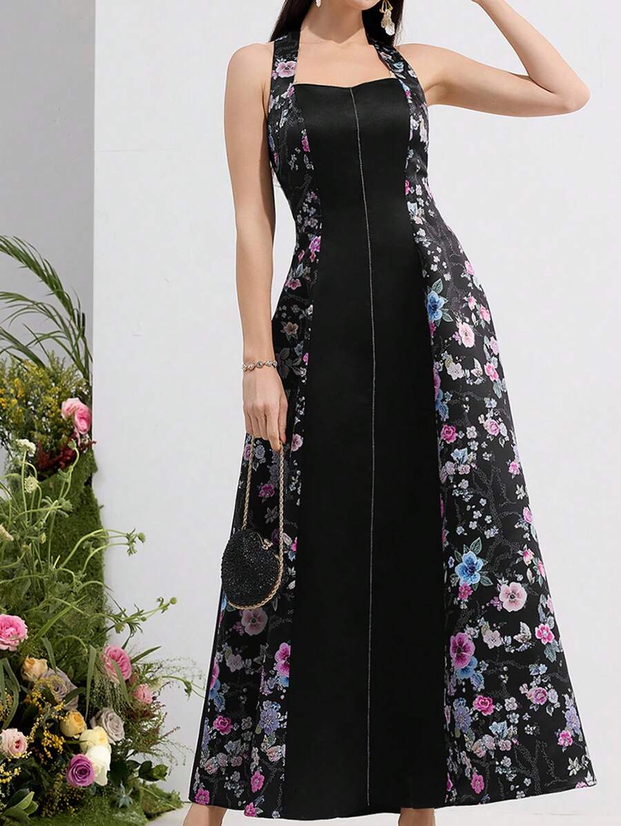 Modelyn 女士休闲中长连衣裙,简约时尚,适合日常穿着 - 彩色 - 查看 1